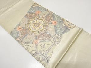 アンティーク　花蜀江模様刺繍袋帯（材料）